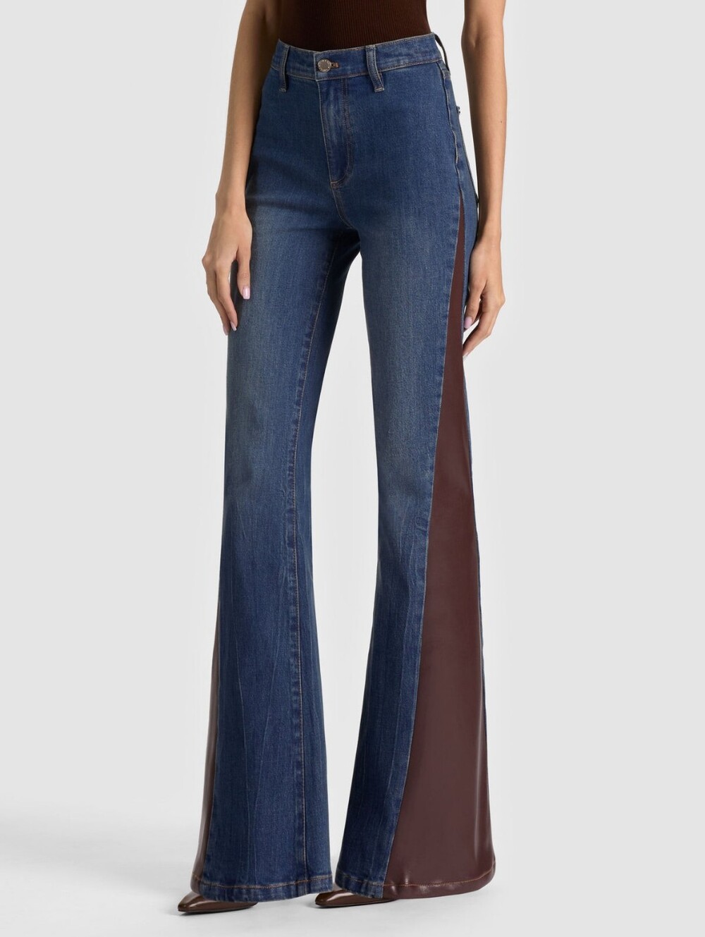 Alice + Olivia SB VEGAN CUTOUT JEAN